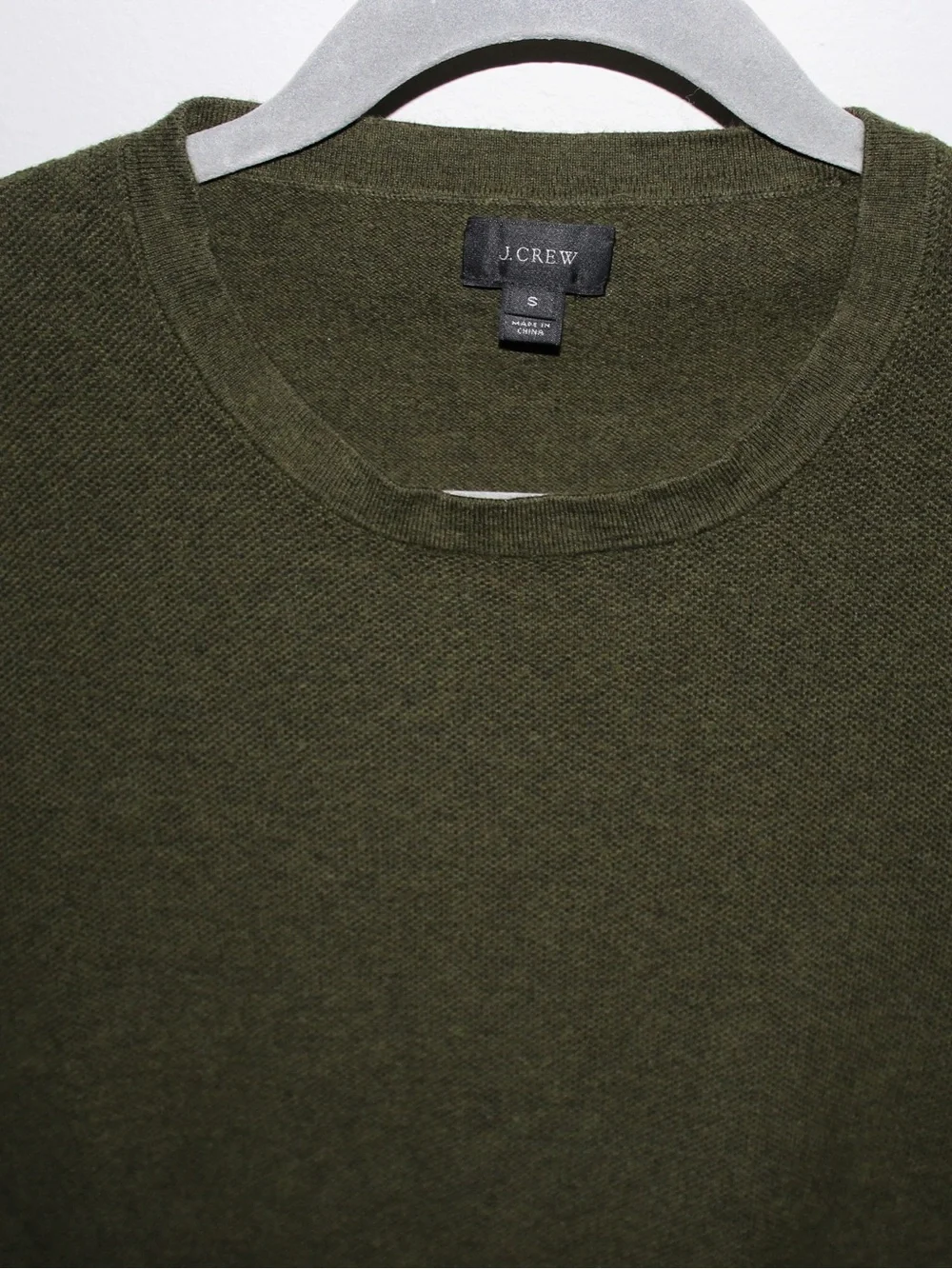 J. Crew Men's Dark Green Crewneck Sweater